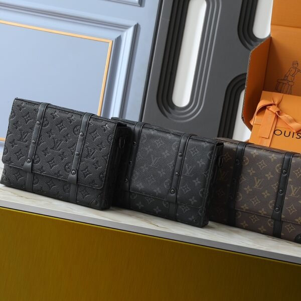 LV Monogram Eclipse Compact Trunk Messenger Bag